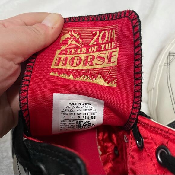 Converse Chuck Taylor all star hi cut sneaker limited Chinese New Year sz 10 - Picture 7 of 10